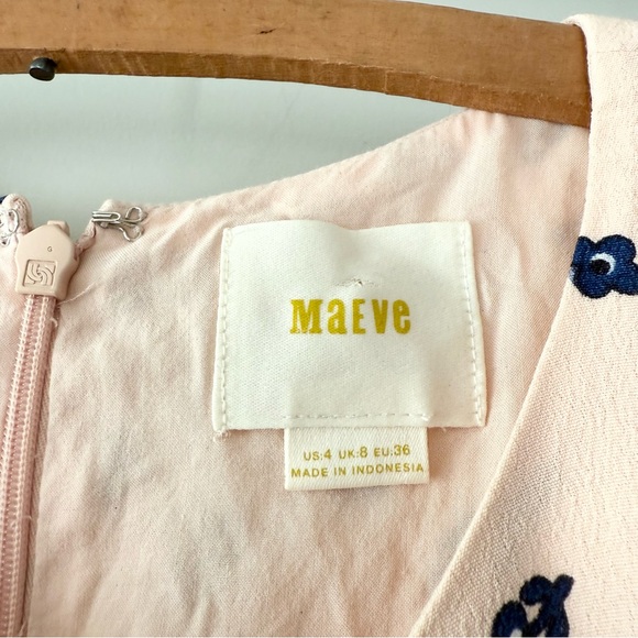 Anthropologie‎ Maeve Geoplanes Floral Flare Dress Size 2 - Picture 3 of 5